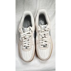 Nike‎ Air Force 1 Shoes Mens Size 9 White Grey Gum Sole Low FQ8714-002 Casual